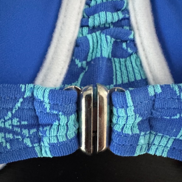 Blue Patterned Women's Bikini Set - Picture 6 of 8